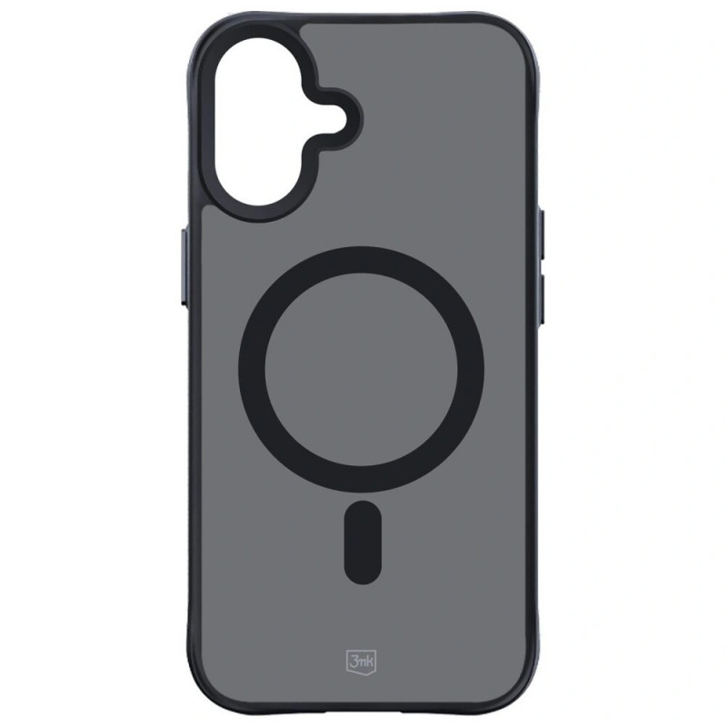Etui 3MK Smoke Matt MagCase do Apple iPhone 17, czarne