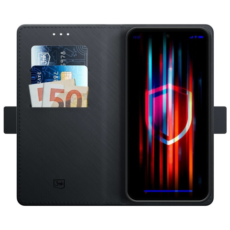 Etui portfelowe 3MK Wallet Case do Apple iPhone 17 Pro Max, czarne
