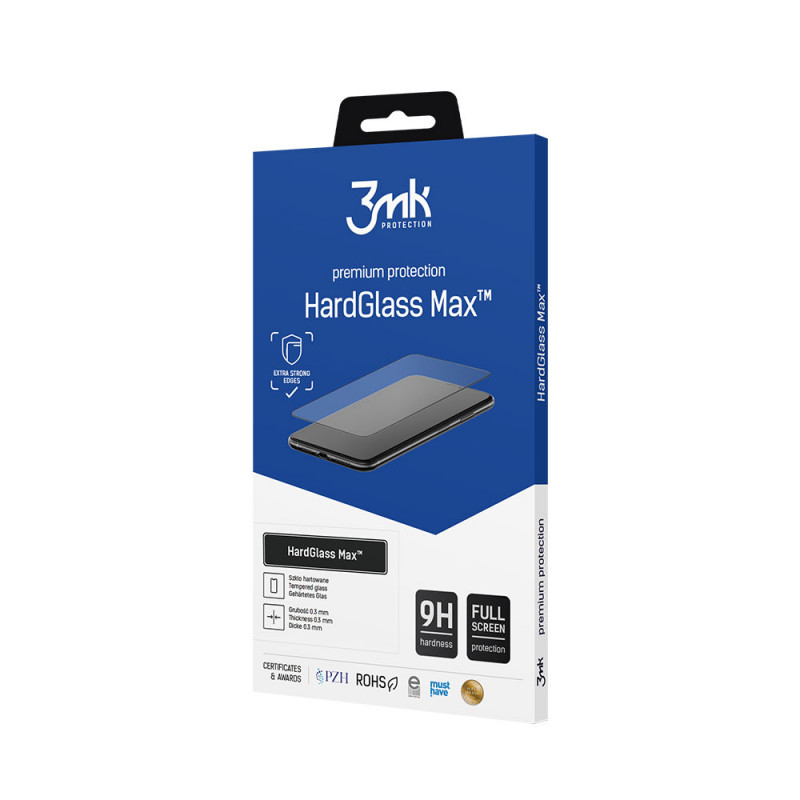 Szkło hartowane 3MK HardGlass Max do Apple iPhone 17 Pro, czarne