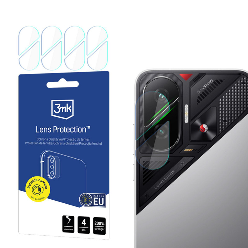 3MK Lens Protection ochraniacz na obiektyw aparatu do Xiaomi Poco F7 (4 szt.)