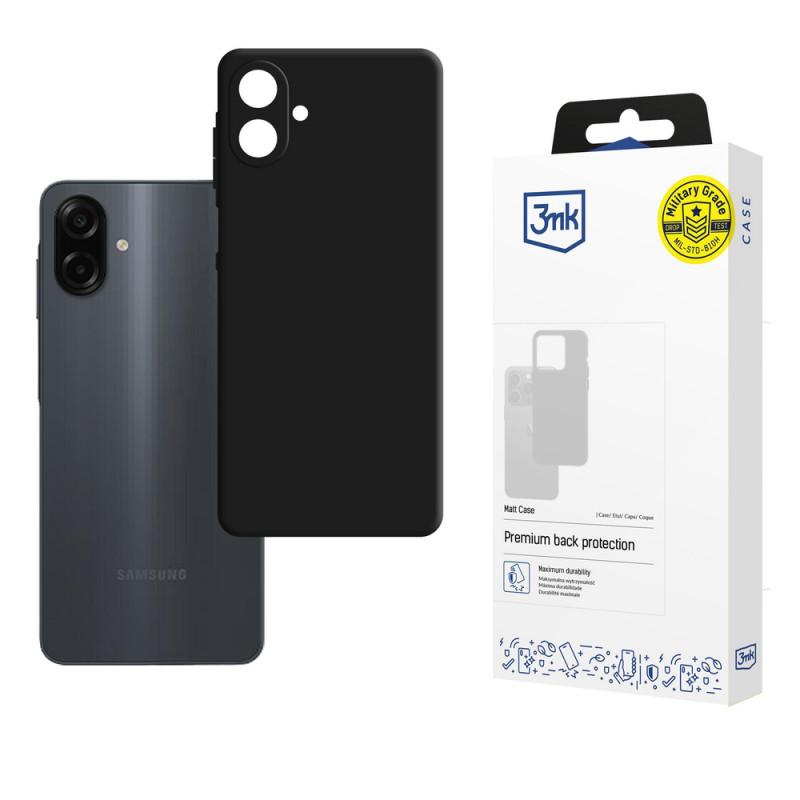 3MK Matt Case etui ochronne do Samsung Galaxy A07 4G, czarny