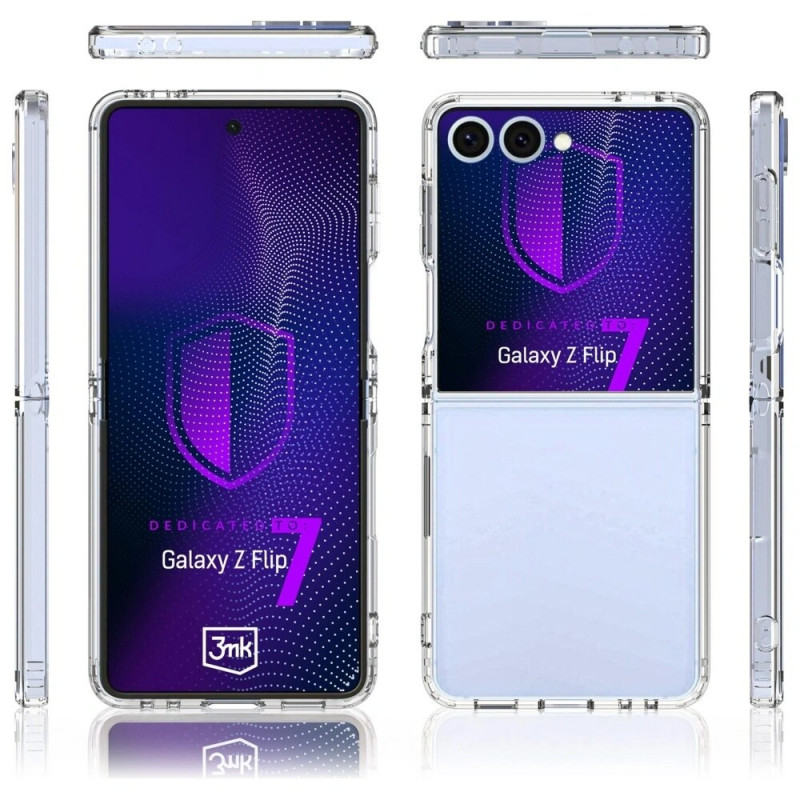 Etui 3MK Armor Case do Samsung Galaxy Z Flip7, przezroczyste