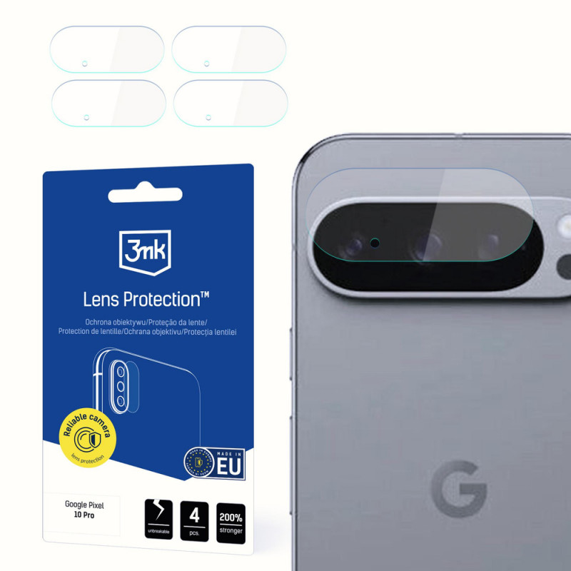 3MK Lens Protection ochrona obiektywu aparatu do Google Pixel 10 Pro (4 szt.)