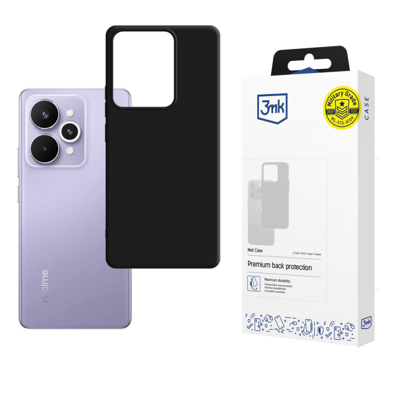 Etui matowe 3MK Matt Case do Realme 15 5G / 15 Pro 5G, czarne
