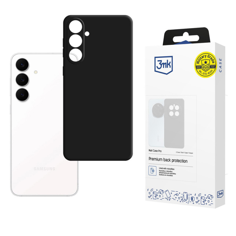 3MK Matt Case Pro do Samsung Galaxy S25 FE, czarny