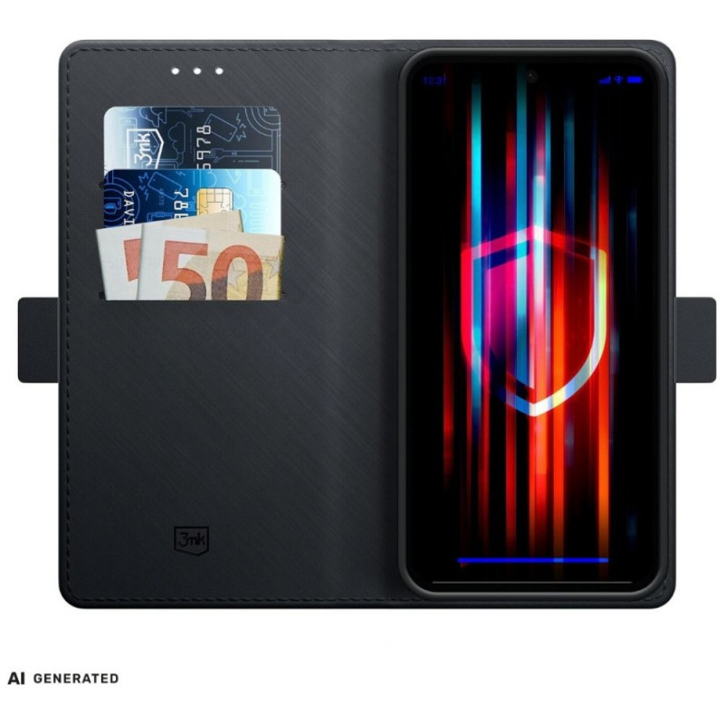 3MK Wallet Case do Honor X5C Plus 4G, czarny