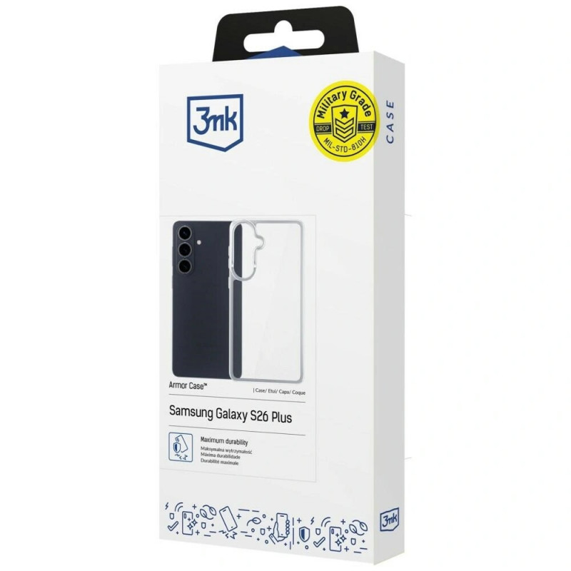 Etui 3MK Armor Case do Samsung Galaxy S26, przezroczyste