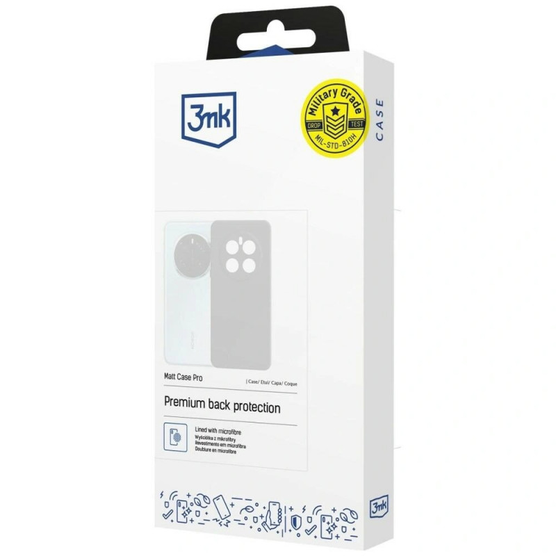 Etui ochronne 3mk Matt Case Pro do Samsung Galaxy S26 Ultra, czarne