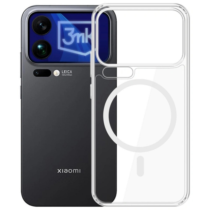 Etui na smartfona 3MK Armor MagCase Xiaomi 17 Pro Max, przezroczyste