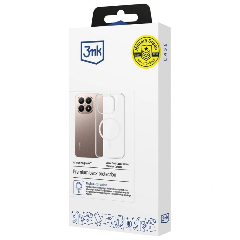 Etui na smartfona 3MK Armor MagCase Xiaomi 15T 5G, przezroczyste