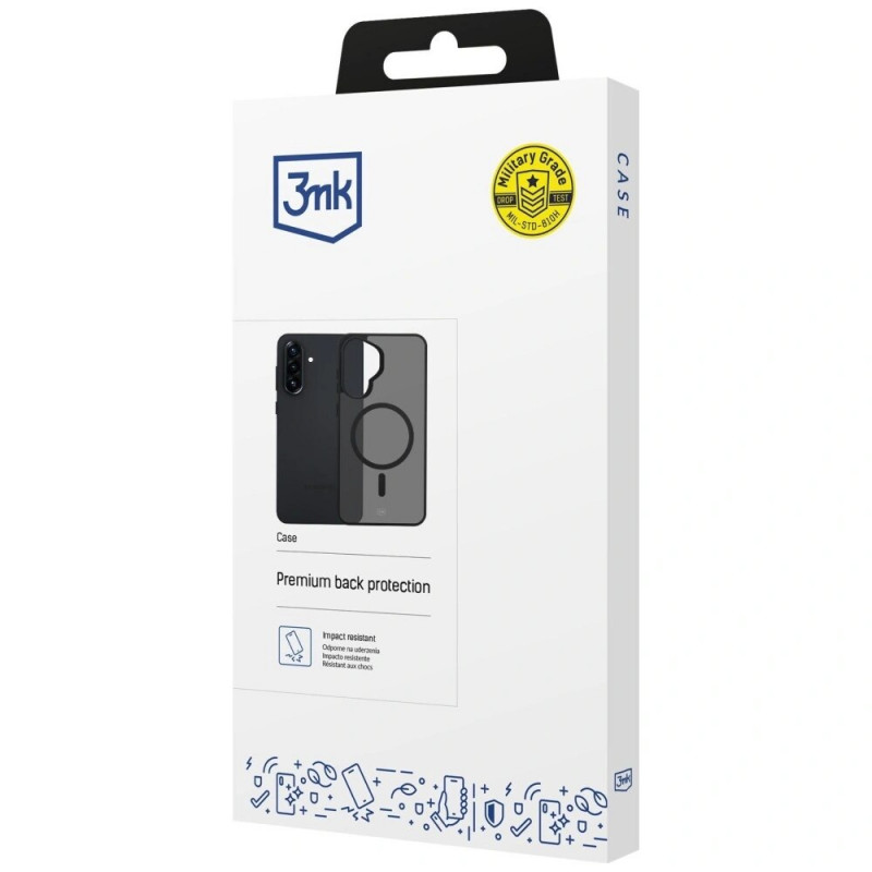 Etui na smartfona 3MK Smoke MagCase Samsung Galaxy A37, smoke black