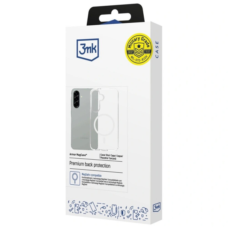 Etui na smartfona 3MK Armor MagCase Samsung Galaxy A57, przezroczyste