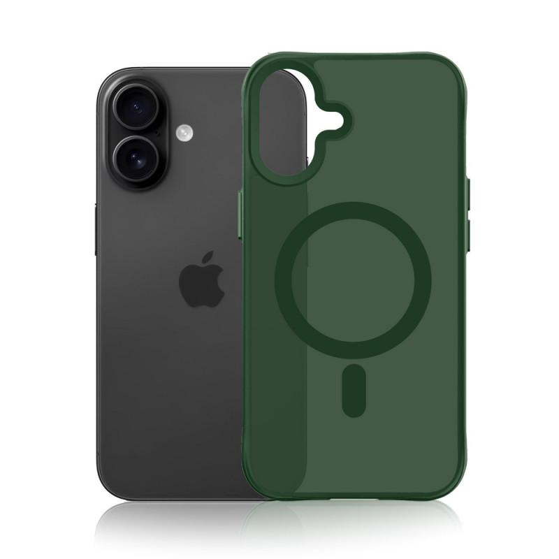 3MK Smoke MagCase do Apple iPhone 16 Pro, zielony