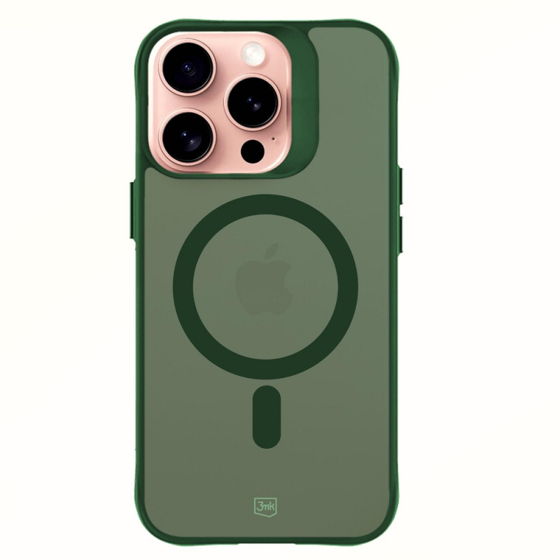 3MK Smoke MagCase do Apple iPhone 16 Pro Max, zielony