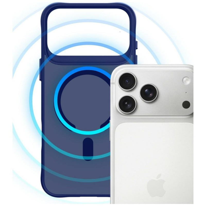 3MK Smoke MagCase do Apple iPhone 17 Pro, niebieski