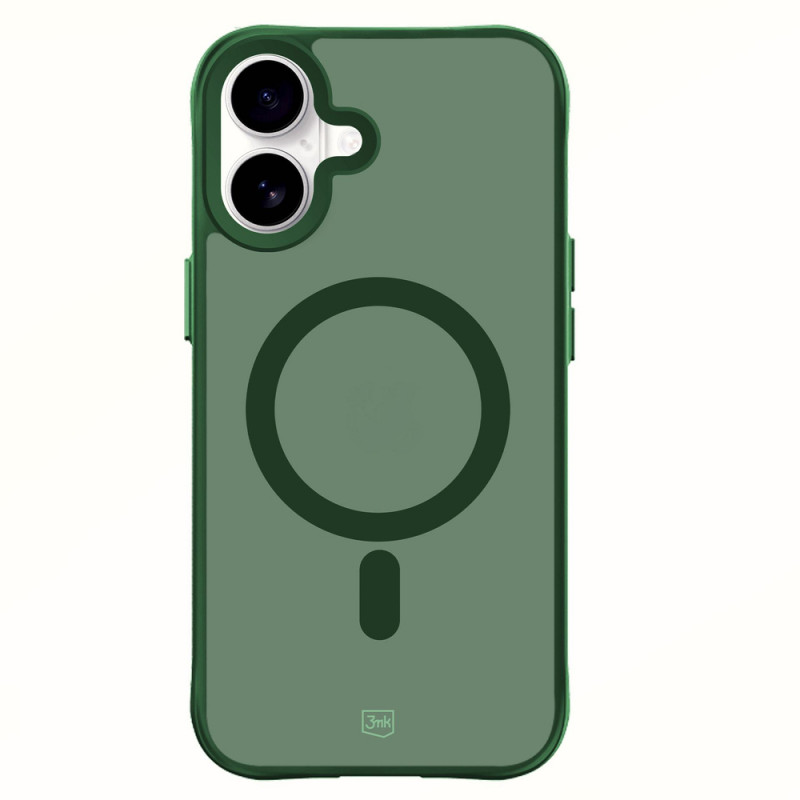3MK Smoke MagCase do Apple iPhone 16, zielony