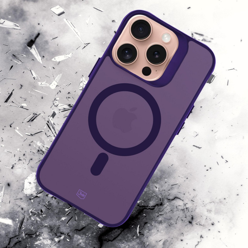 3MK Smoke MagCase do Apple iPhone 16 Pro Max, fioletowy