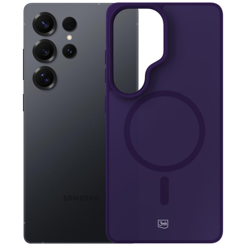 3MK Smoke MagCase do Samsung Galaxy S25 Ultra, fioletowy