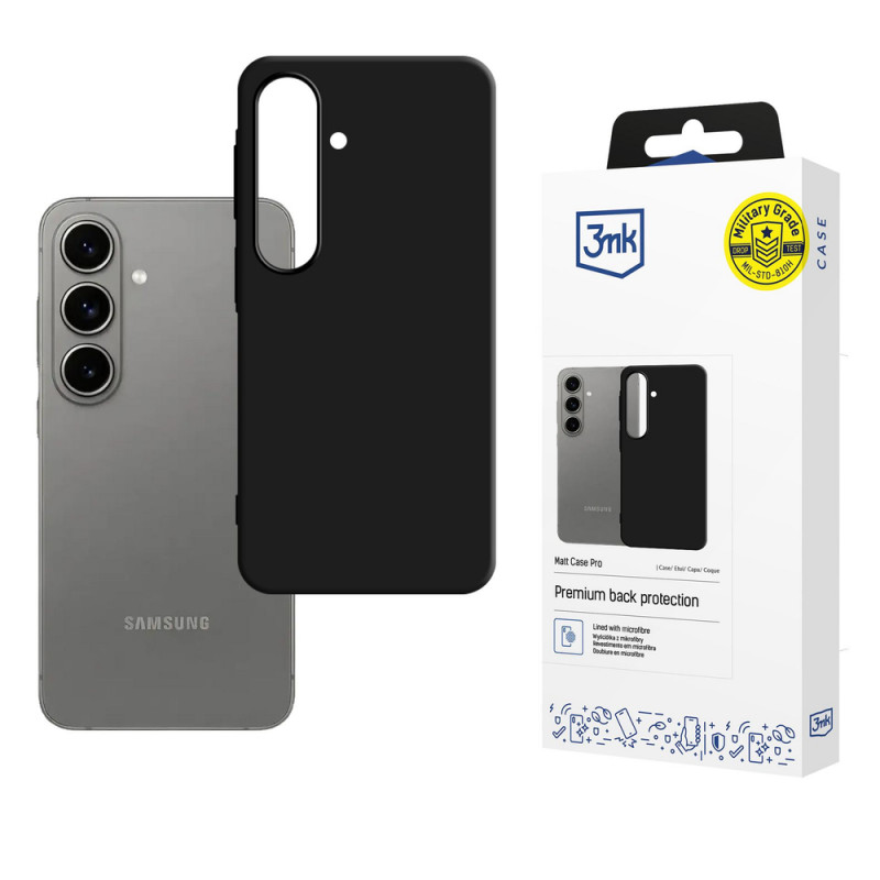Etui na smartfona 3MK Matt Case Pro Samsung Galaxy A57, czarny