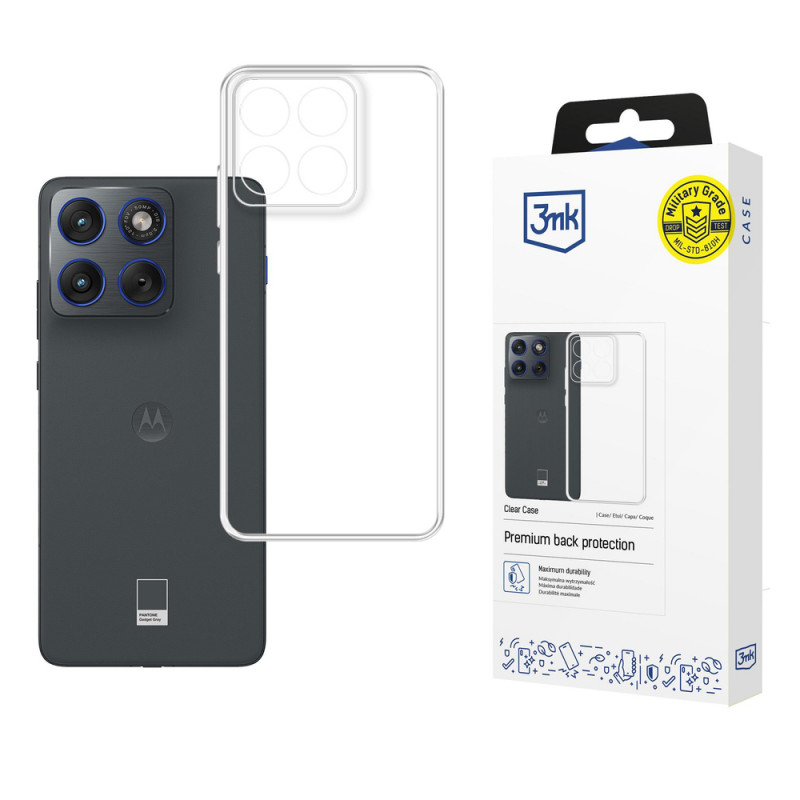 Etui na smartfona 3MK Clear Case Motorola Edge 70, przezroczyste