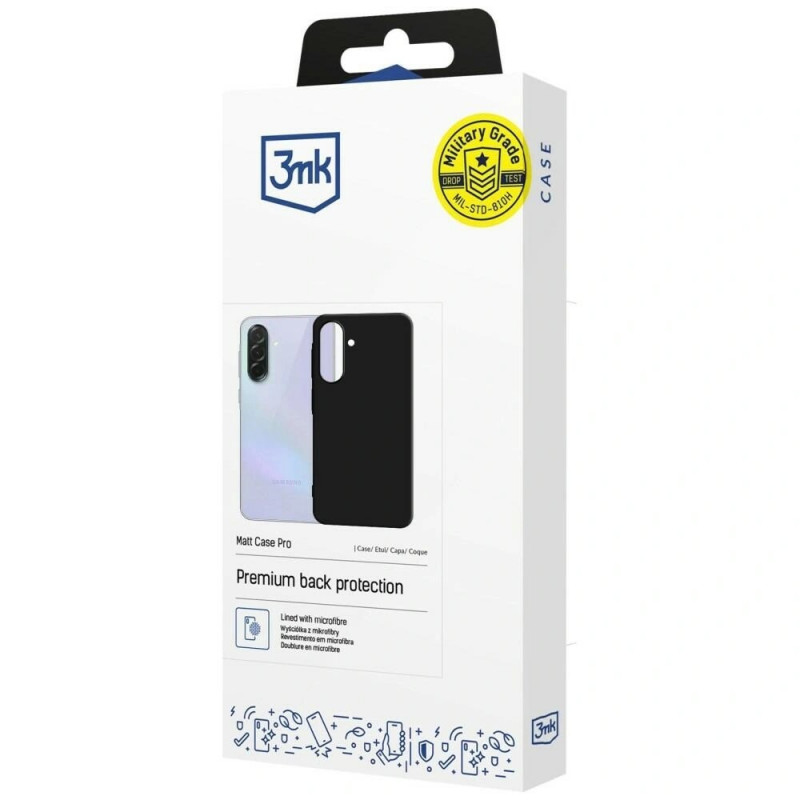 Etui na smartfona 3MK Matt Case Pro Samsung Galaxy A37, czarny