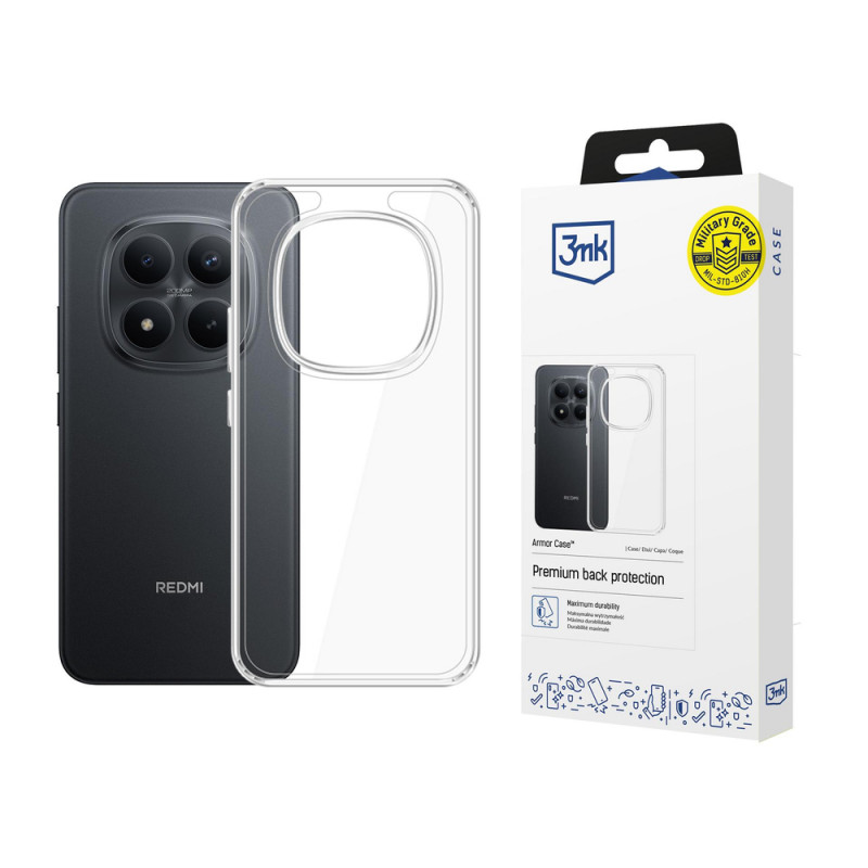 Etui na smartfona 3MK Armor Case Xiaomi Redmi Note 15 Pro 4G, przezroczyste