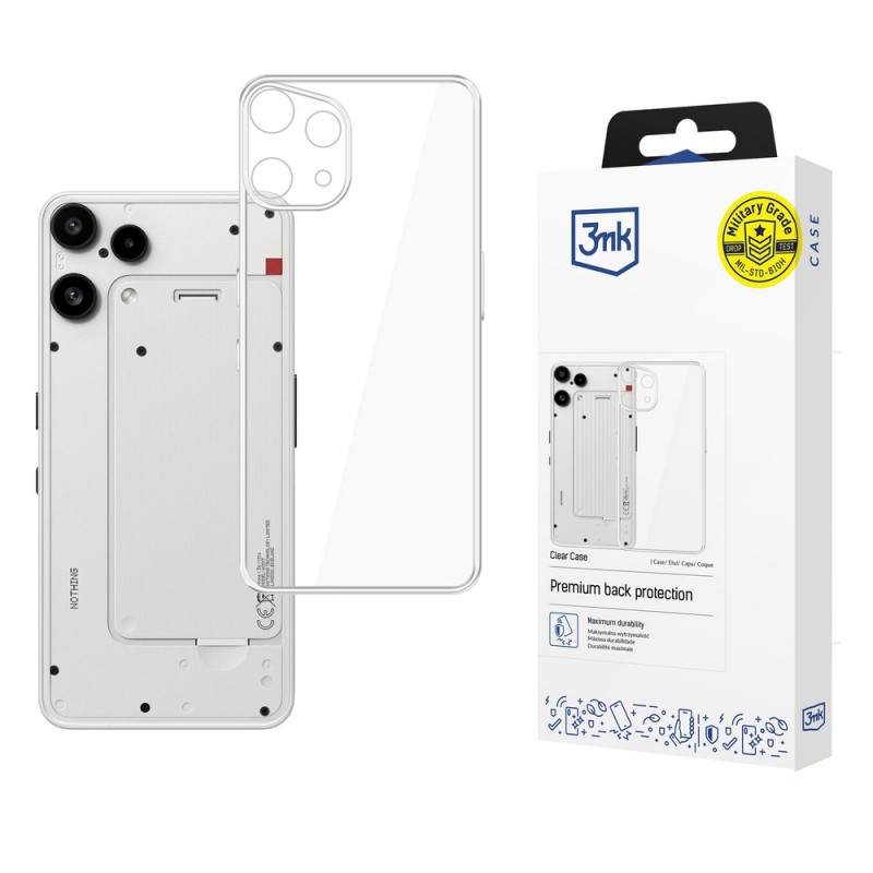 Etui 3MK Clear Case do Nothing Phone (3a) Lite, przezroczyste