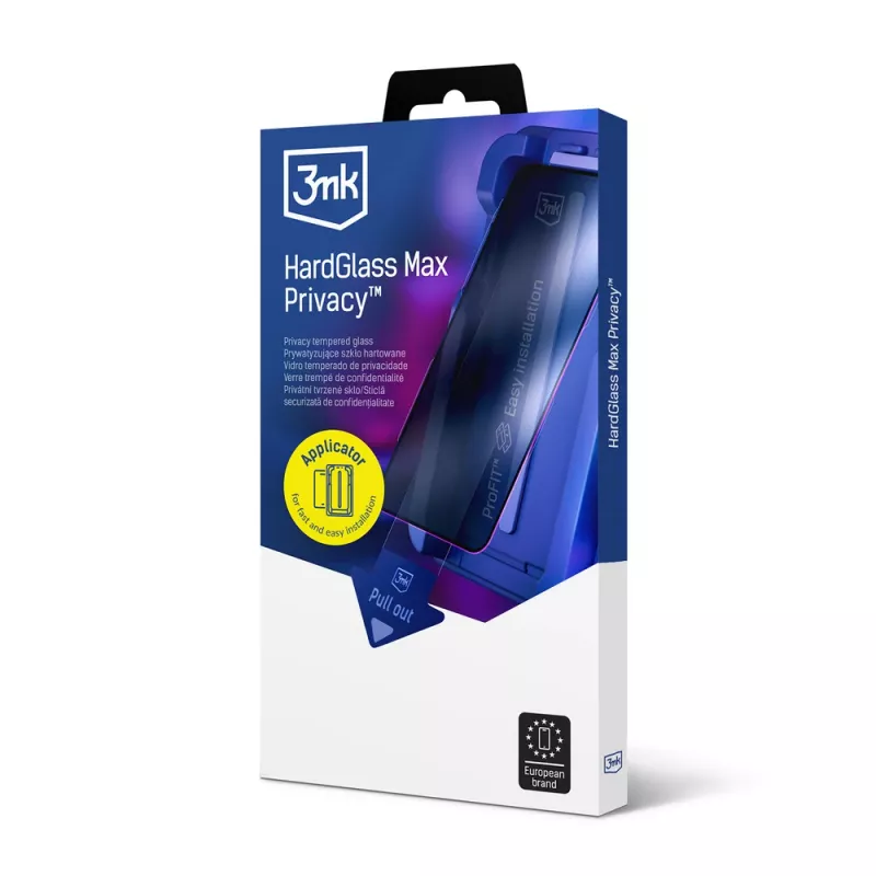 Szkło hartowane prywatyzujące 3MK HardGlass Max Privacy Apple iPhone 16 Pro Max, czarny