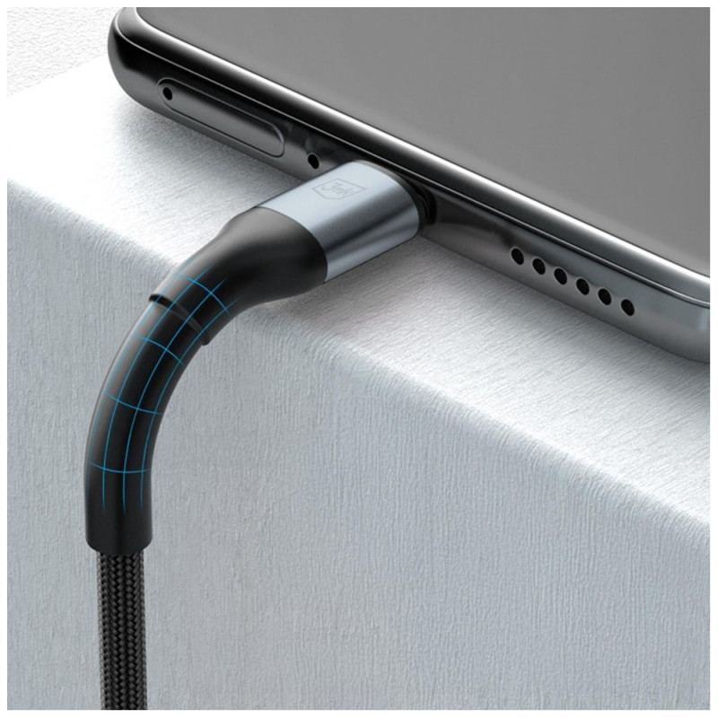 Kabel 3MK Hyper Cable N-SERIES USB-C do USB-C, 1,5 m, 100 W, czarny