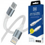 Kabel 3MK Hyper Cable N-SERIES USB-C – Lightning, 1 m, 27 W, biały