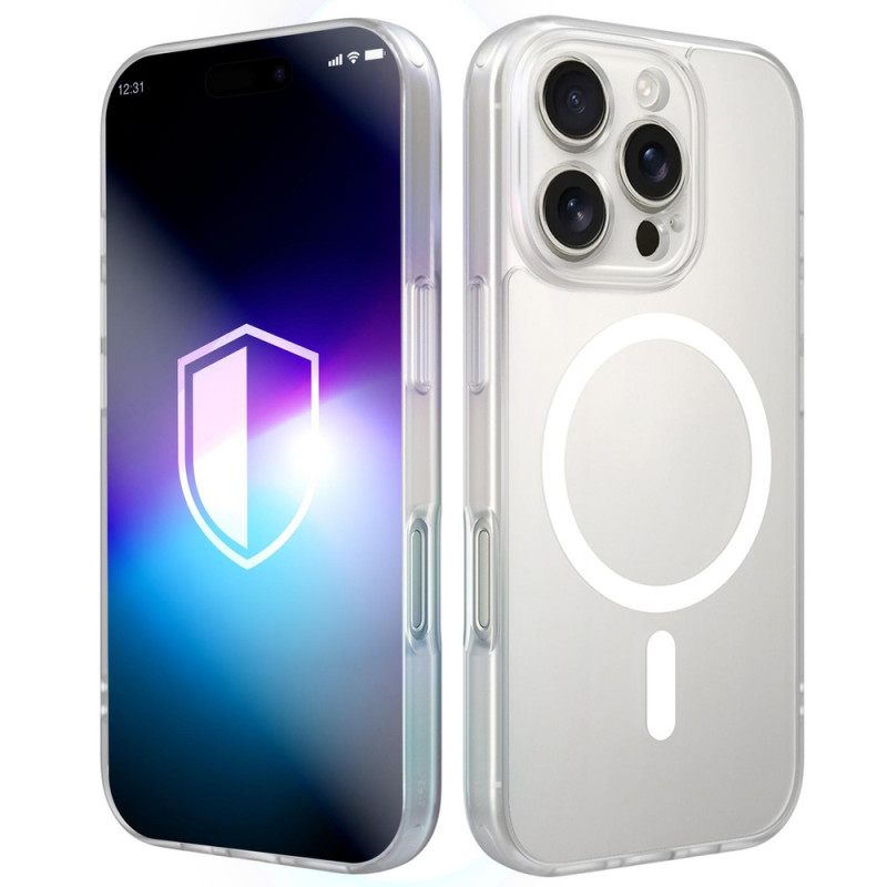 Etui na smartfona 3MK Misty MagCase Apple iPhone 16 Pro, kompatybilne z MagSafe, białe