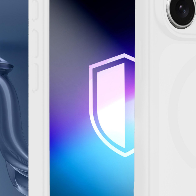 Etui na smartfona 3MK Misty MagCase Apple iPhone 17, kompatybilne z MagSafe, białe