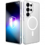 Etui na smartfona 3MK Misty MagCase Samsung Galaxy S25 Ultra, kompatybilne z MagSafe, białe