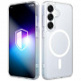 Etui na smartfona 3MK Misty MagCase Samsung Galaxy S25, kompatybilne z MagSafe, białe