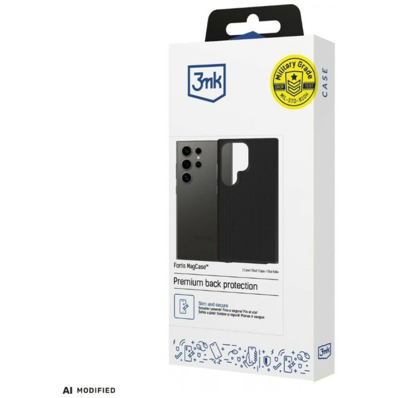 Etui 3MK Fortis MagCase do Samsung Galaxy S24 Ultra, czarne