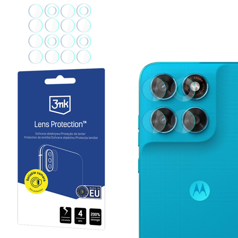 Szkło hybrydowe na obiektyw aparatu 3MK Lens Protection Motorola Moto G87 (4 szt.)