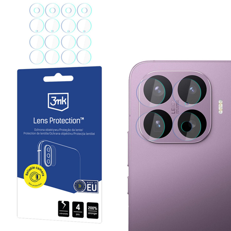 Szkło hybrydowe na obiektyw aparatu 3MK Lens Protection Xiaomi 17T Pro (4 szt.)