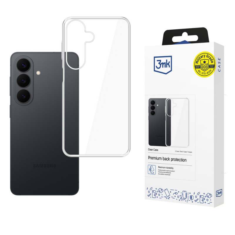 Etui na telefon 3MK Clear Case Samsung Galaxy S26 FE, przezroczyste
