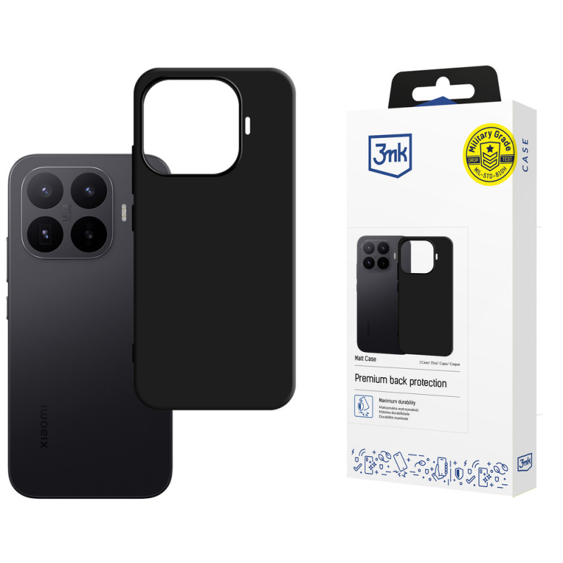 Etui na telefon 3MK Matt Case Xiaomi 17T, czarny