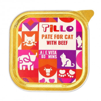TILLO Pate Beef mokra karma dla kotów, 100 g