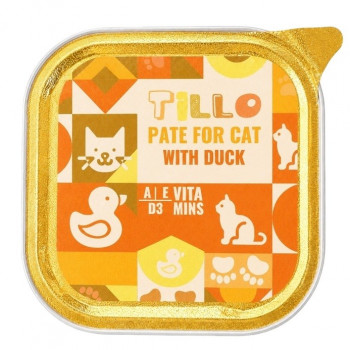 TILLO Pate Duck mokra karma dla kotów, 100 g