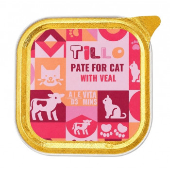 TILLO Pate Veal mokra karma dla kotów, 100 g