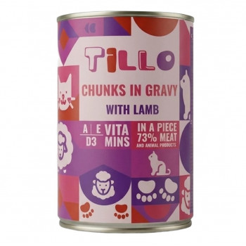 TILLO Kawałki w sosie jagnięcina mokra karma dla kotów, 415 g