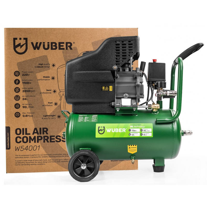 Wuber W54001 Kompresor olejowy, 24 L
