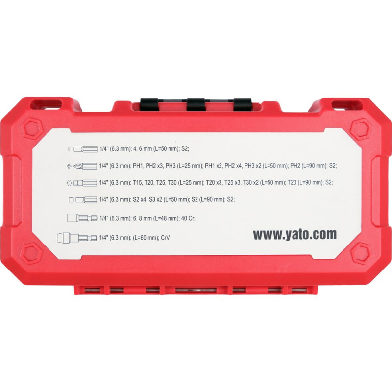Zestaw bitów udarowych YATO 39 szt. YT-78076