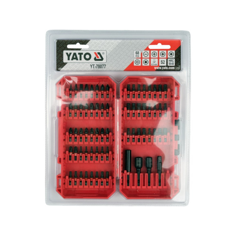 Zestaw bitów udarowych YATO 68 szt. YT-78077