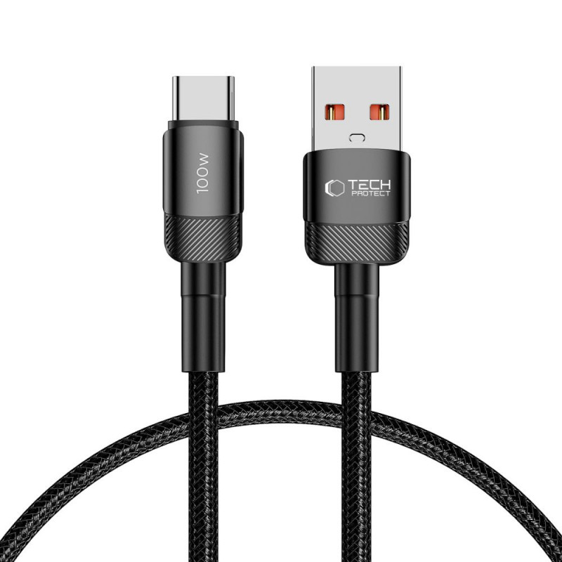 Kabel Tech-Protect UltraBoost Evo USB-A / USB-C 100W 5A 50cm czarny