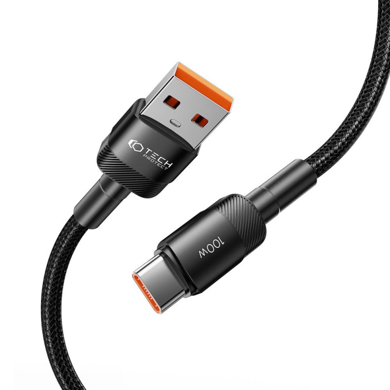 Kabel Tech-Protect UltraBoost Evo USB-A / USB-C 100W 5A 50cm czarny