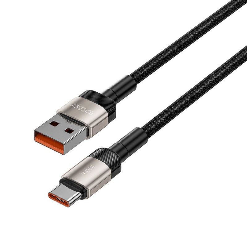 Tech-Protect UltraBoost Evo kabel USB-A / USB-C 100W 5A 100cm Titanium