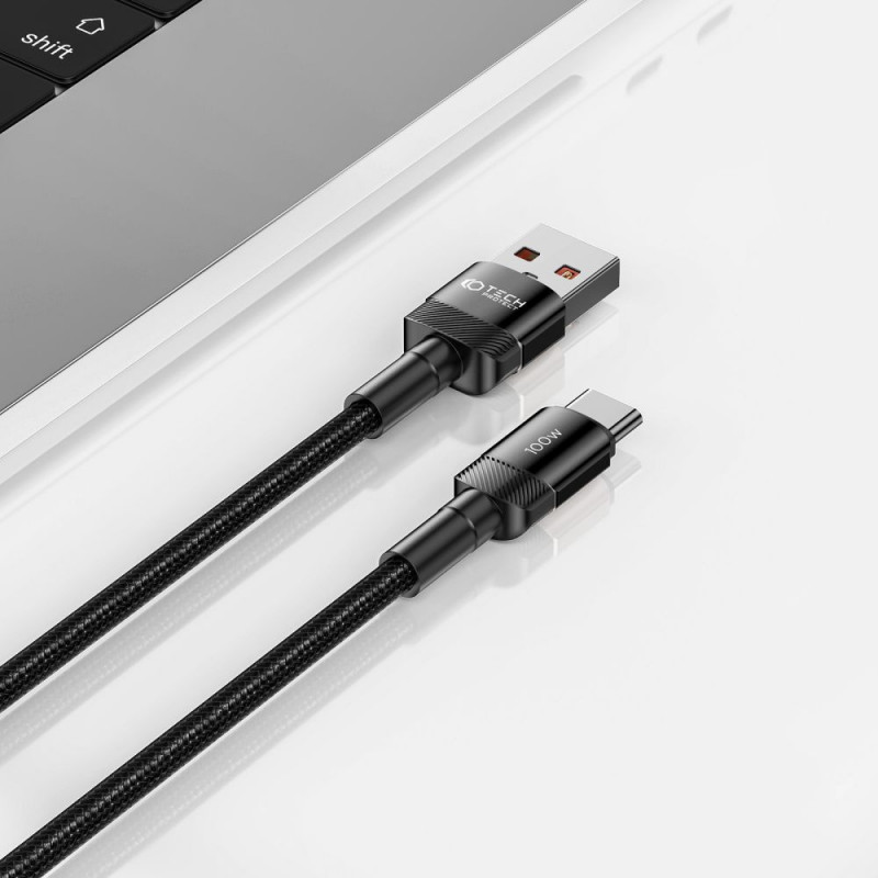 Kabel Tech-Protect UltraBoost Evo USB-A / USB-C 100W 5A 100cm czarny